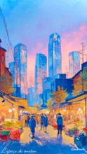 The symphony of the lights and hustles - a certain old street