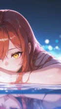 茜色のナイトプール・幼なじみ