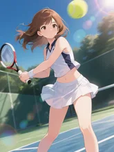 テニス する♪(꒪ˊ꒳ˋ꒪)