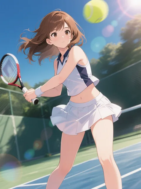 テニス する♪(꒪ˊ꒳ˋ꒪)