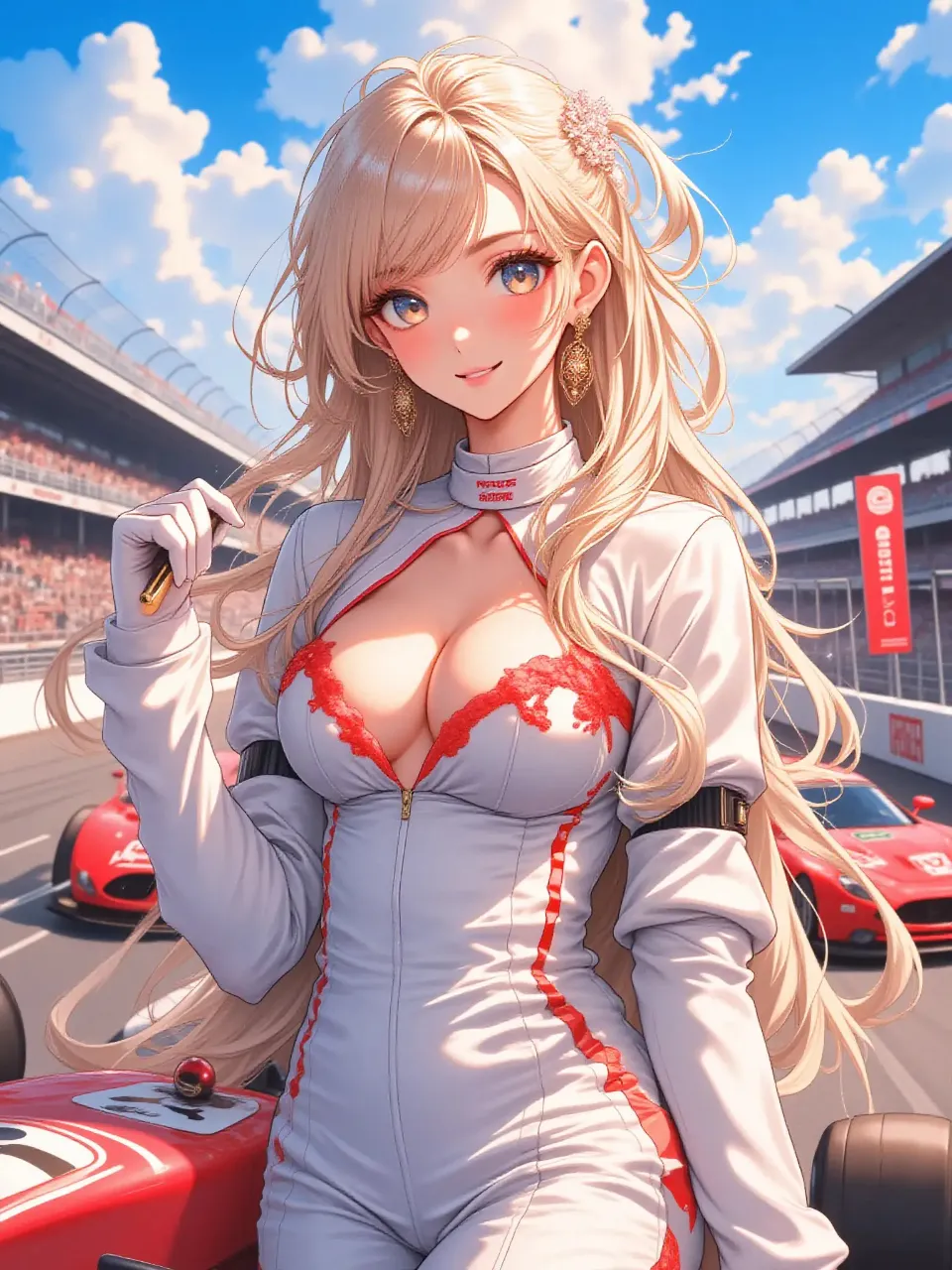 レースクイーンの陽子。