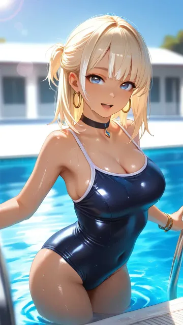 RAW Photorealistic、Beautiful - 真夏の競泳水着