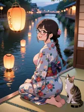 「穂蔵　灯子(ほのぐら　とうこ)」と流し灯籠