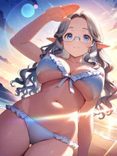 夏の日差しを受けて