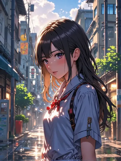 顔立ちは、直線的で整った眉に