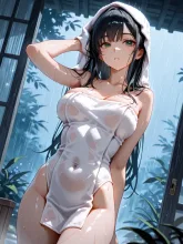 風呂上がり。夕涼み。
