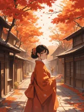 秋の化身·紅葉をまとって の投稿作品