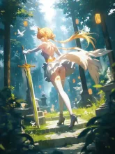 伝説の剣の苔払い🗡️