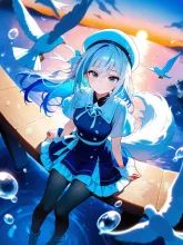 水魔法の訓練（5枚）