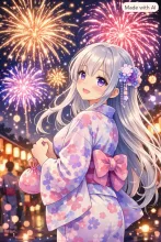 花火大会総選挙·夜空を彩る浴衣美人 の投稿作品