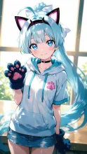 ネコミミ水色ちゃん