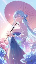 紫陽花と和傘·初夏チャレンジ の投稿作品