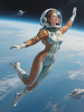 Fly me to the moon🌙 — SuperCat人如機さんのAIイラスト