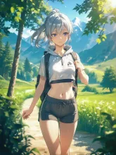 真夏の山ガール·頂で弾ける、健康的な色気 の投稿作品