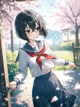 いつもと違う、「行ってきます」 — りあさんのAIイラスト