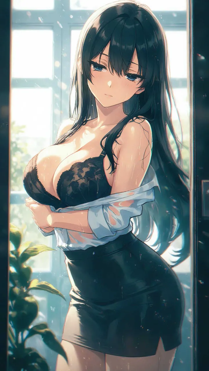 もう濡れ透けってレベルじゃないんだが