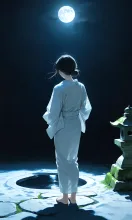 月の前