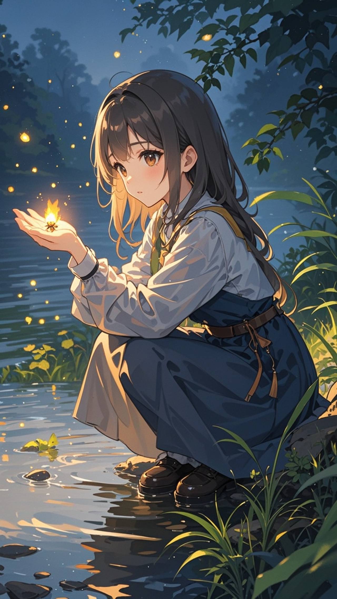 蛍と少女 — SUPP66695834さんのAIイラスト