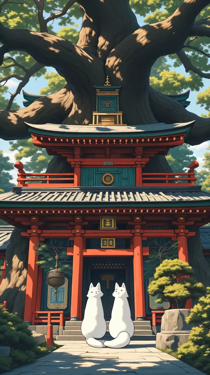白狐が守護する神社……？