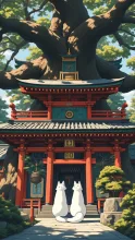 白狐が守護する神社……?