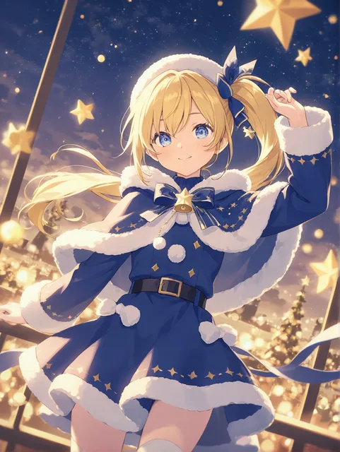 星空の下のサンタさん