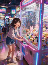 ゲーセン·夢中で狙う景品ゲット の投稿作品