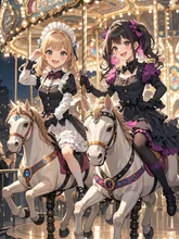 輝くメリーゴーランド — ゆーさんのAIイラスト