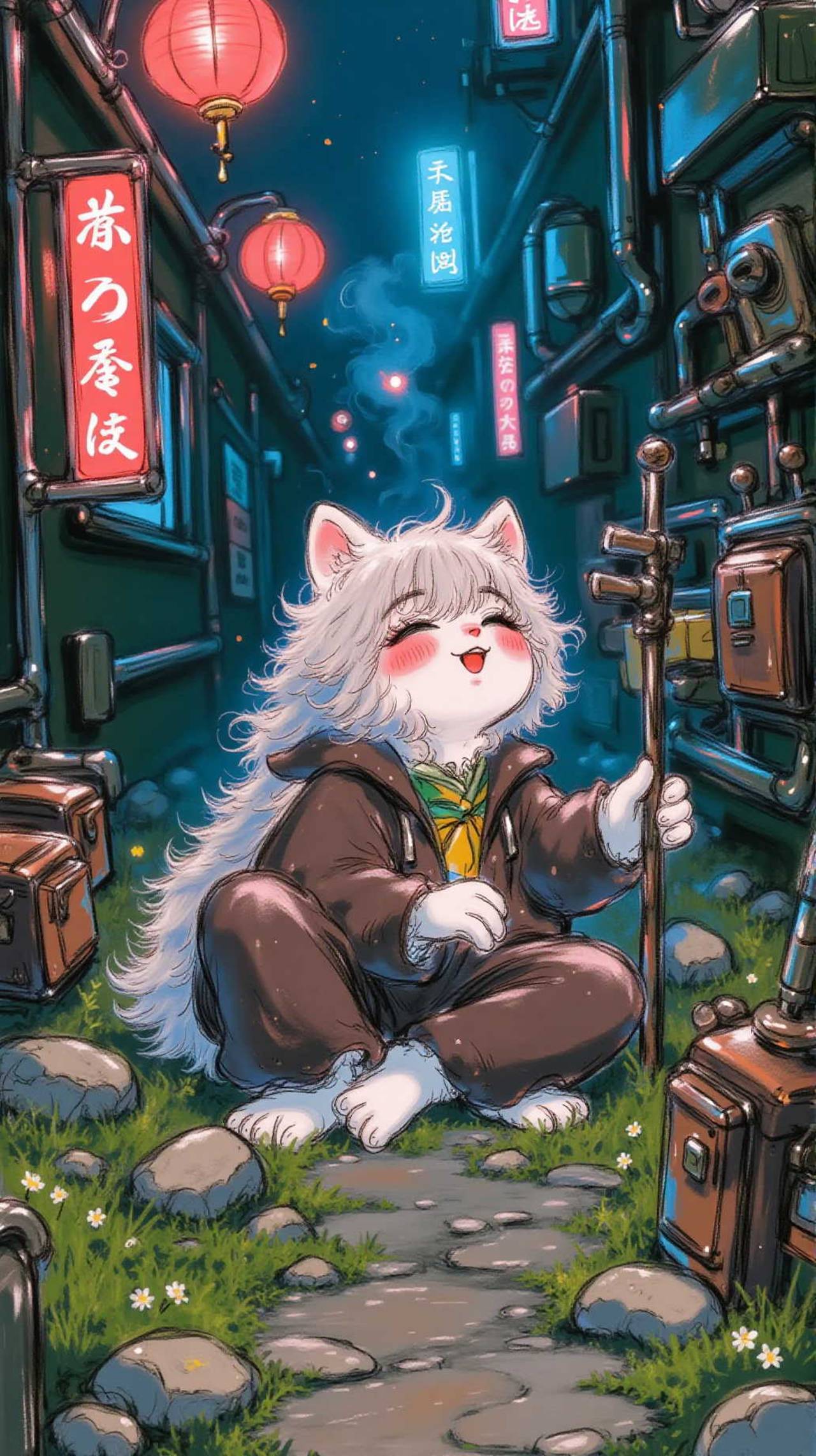 酔っぱらい — Cyber-MさんのAIイラスト