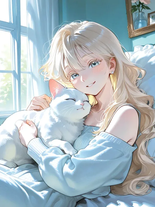 Artwork "猫と、午後の窓辺" made with SUPPART