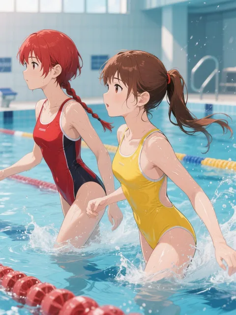 双子が水泳部の助っ人