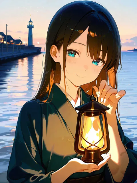 きちんとした服装 - ランタンに火を入れる