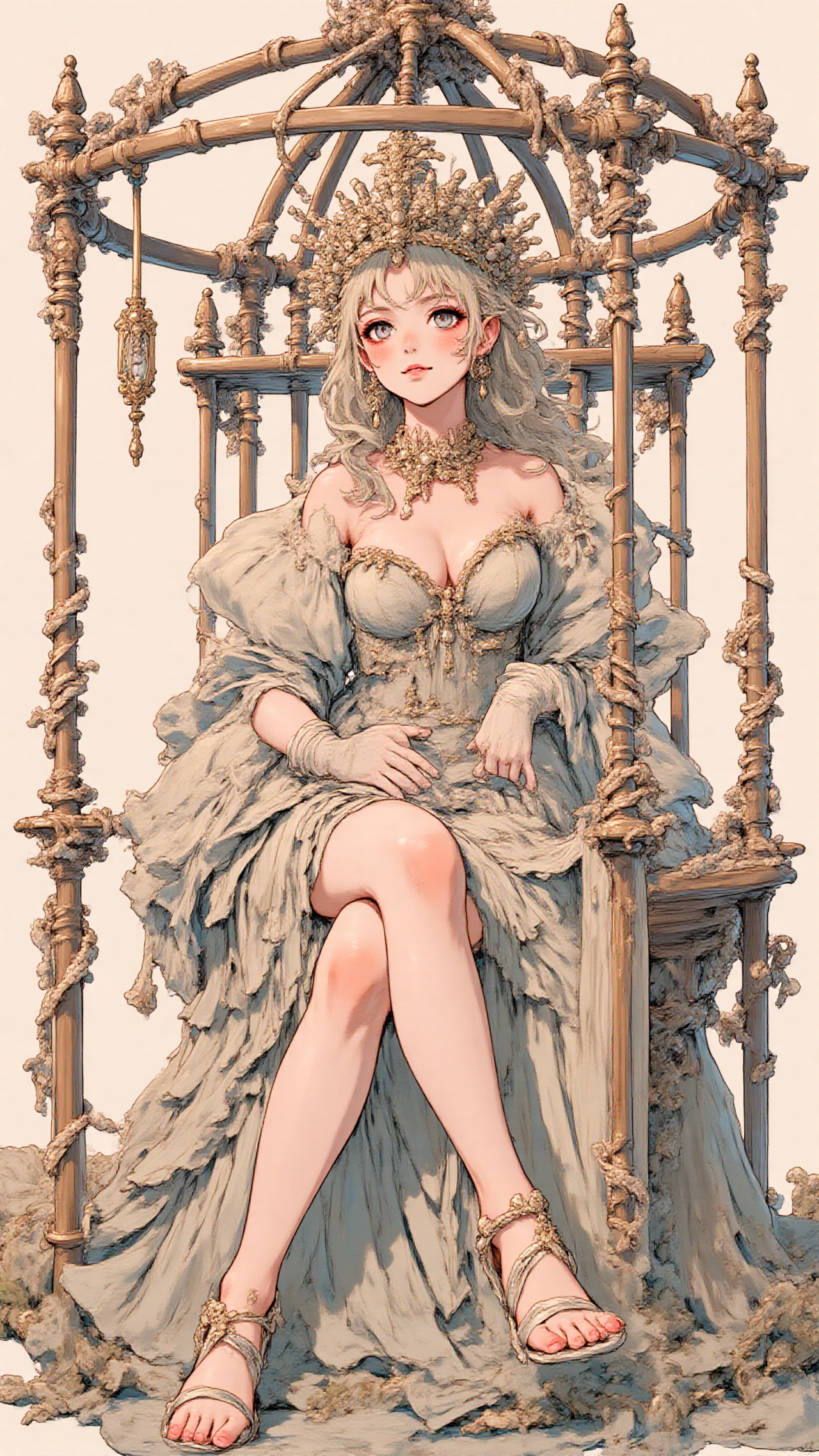 檻の中 — あずきさんのAIイラスト