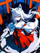 闇を祓う巫女さん（3枚）