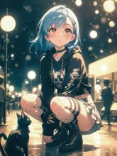 初めての場所、初めての出会いなパンク娘とニャンコ…青