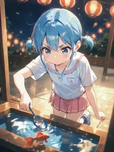 秘技 金魚跳ばし — 金魚イラストのAIイラスト|SUPPART