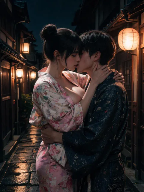 半纏を着た女性