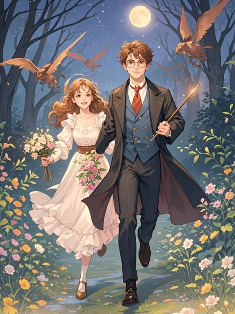 Harry and Hermione running in… - 🌟イベント 第48弾