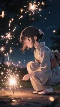 線香花火の夜·チャレンジ の投稿作品