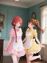 双子のロリータファッション