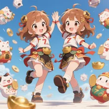 ツインズサっちゃん♪(꒪ˊ꒳ˋ꒪)