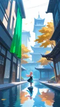 画像生成チャレンジ·建築と自然 の投稿作品