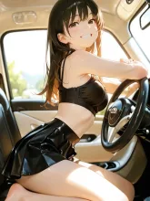 「はやく〜!?、、乗ったら、、、いくわよ♡」