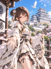 姫路城の擬人化·白鷺のよそおい の投稿作品
