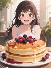 こんな大きいの食べ切れるかな𓌉🥞𓇋 ‎