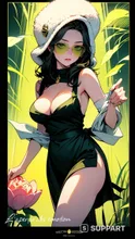 Working Girls Trading Cards - A Sexy Female Owner of a Bizzare Flower Shop