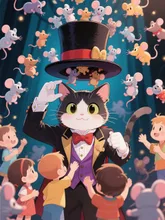 猫の手品師