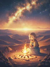 画像生成チャレンジ·砂漠の旅 の投稿作品
