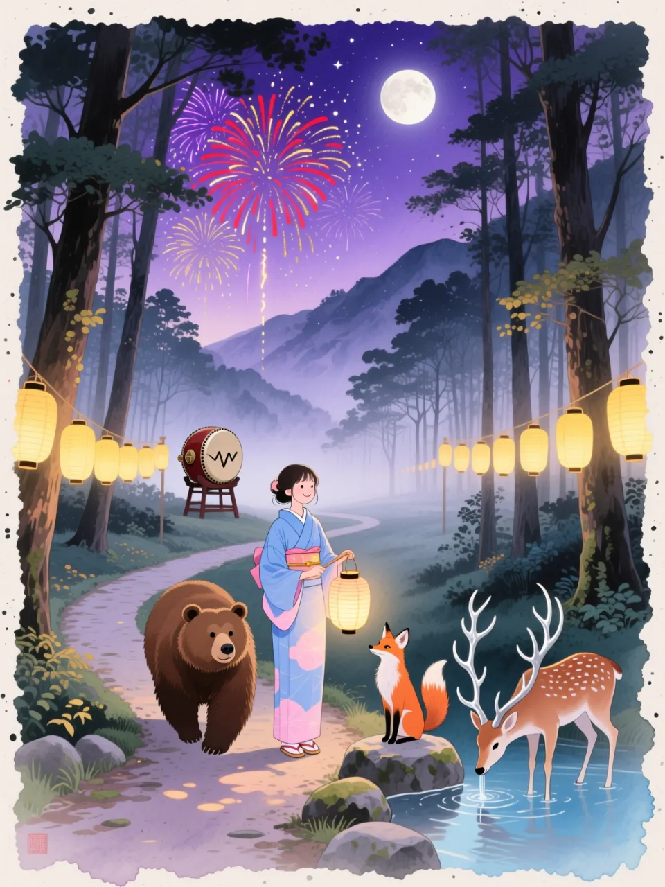 森の夏祭り
