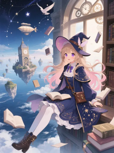 空飛ぶ図書館、陽子。