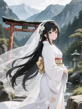 山奥の神社にて